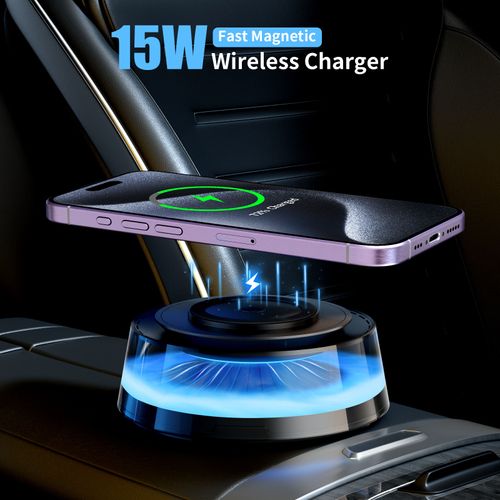 Wireless magnetic charger Car household aromatherapy diffuser Car Bluetooth speaker all-in-one machine