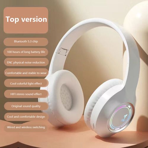 Headphones Head-mounted Wireless Bluetooth Heavy Bass Music Suitable for vivo Huawei OPPO Apple Universal