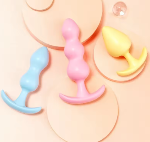 Jelly anal plug 3 per bag