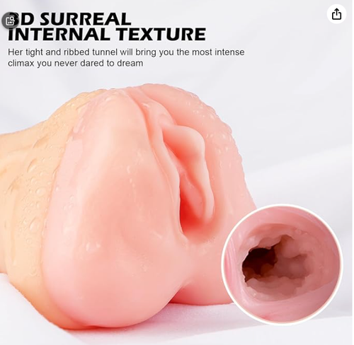 2-in-1 Phallic Shaped Toy Male Sex Toy Doll, Neutral Penis Dial Penis Butt Sex Toy with Vivid Attachment Lengthener Suitable for Males, Females, and Couples