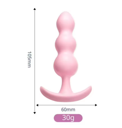 Jelly anal plug 3 per bag