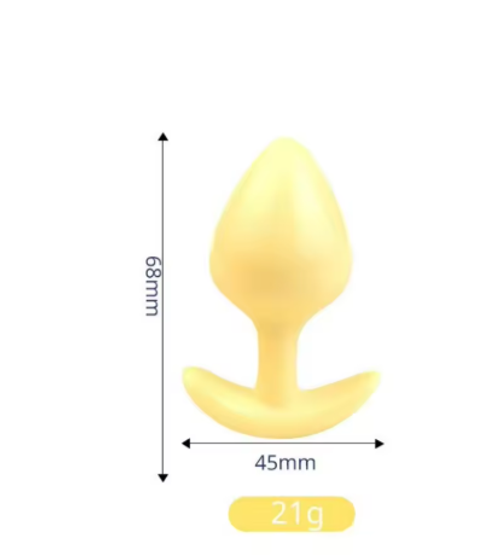 Jelly anal plug 3 per bag