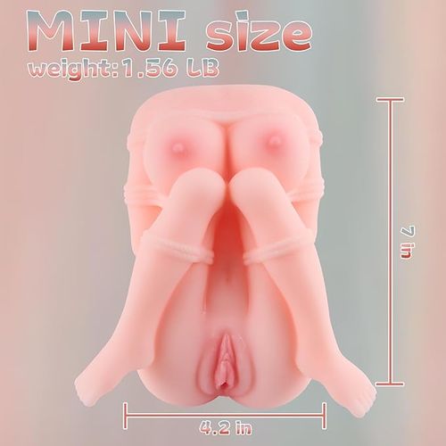 1.56lb SM Sex Doll Male Masturbators, 2 in 1 SexToy with Pocket Pussy Ass Adult Sex Toys for Men, Comic Adaptation with Realistic Vagina Anus Mini Sex Dolls for Men