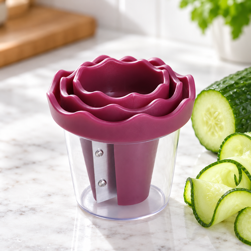Vegetable Ribbon and Garnish Cutter - Purple