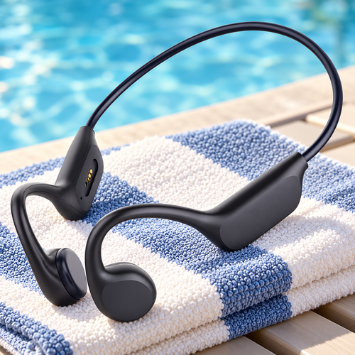 X7S Bone-Conduction Swimming Headphones - Black, 32GB