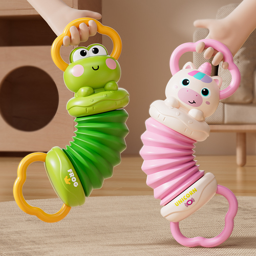 Pull-and-Squeeze Musical Toy - Unicorn or Frog