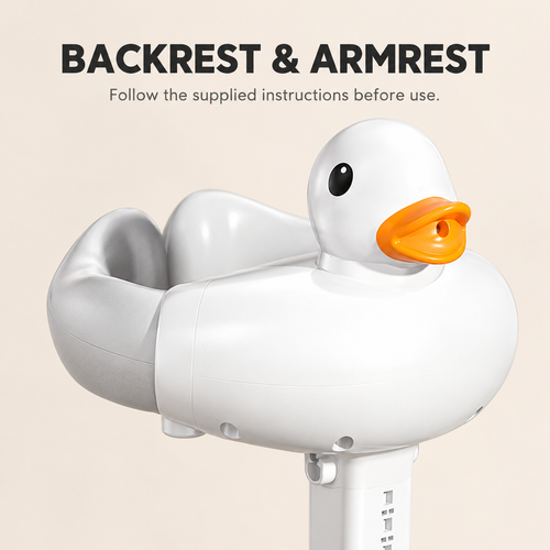 Duck Bathing Support Station with Stool - Grey and White