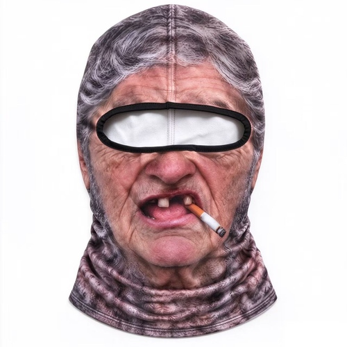 Funny Face Print Balaclava - Three Designs