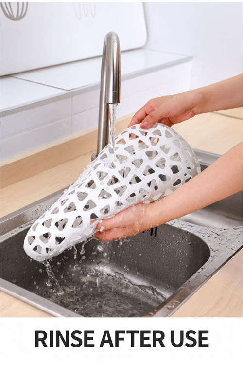 Lattice Shoe Washing Protector - One Piece, White or Pink