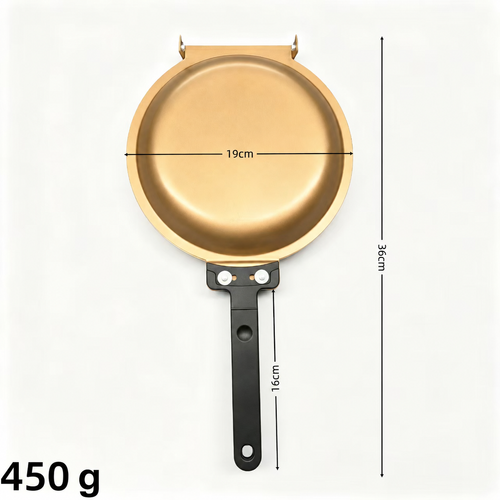 Gold Double-Sided Frying Pan - 19 cm