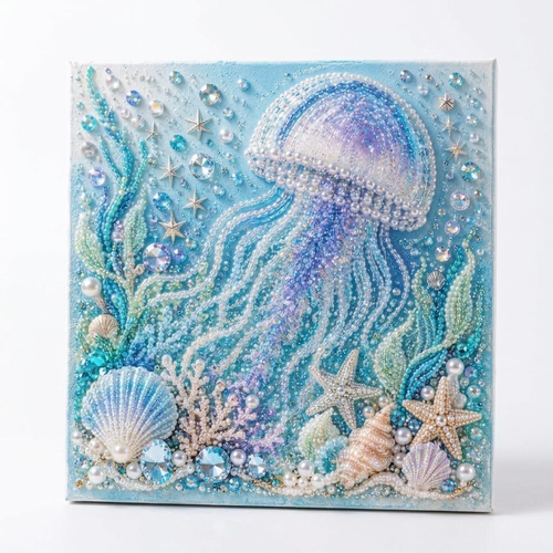Ocean Diamond Art Panel - 20 x 20 cm