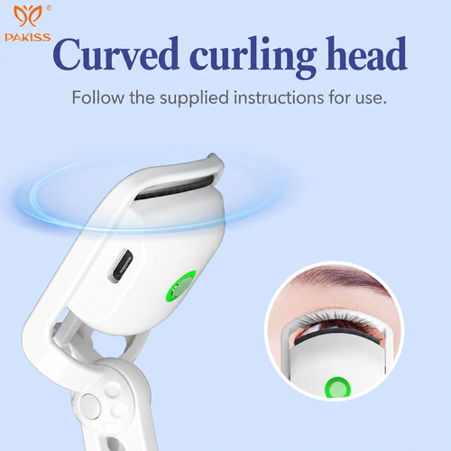 White USB-C Rechargeable Heated Eyelash Curler