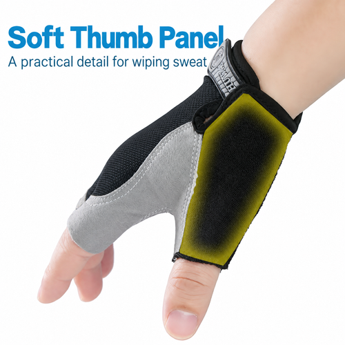 Fingerless Cycling Gloves - Size L