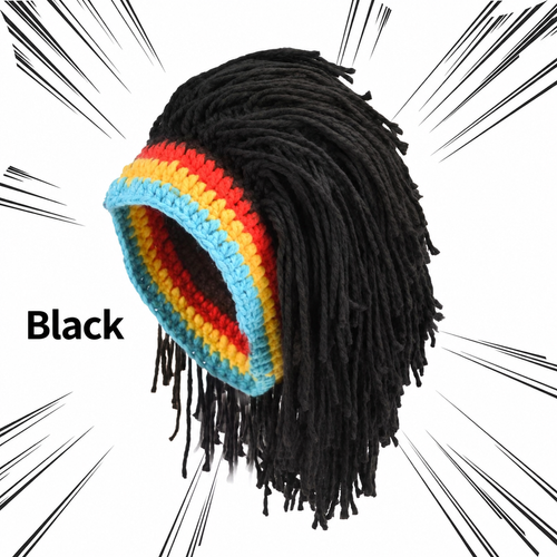 Dreadlock-Style Knitted Wig Hat