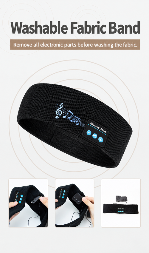 Bluetooth Audio Headband - Black