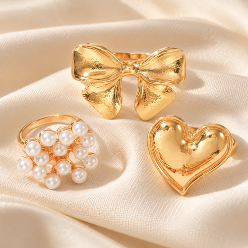 13-Piece Gold-Tone Fashion Ring Set
