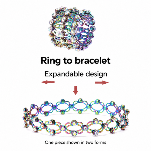 Expandable Ring-to-Bracelet Jewellery