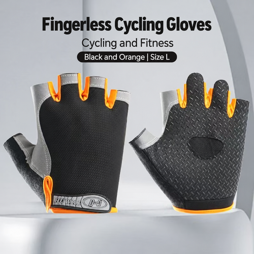 Fingerless Cycling Gloves - Size L