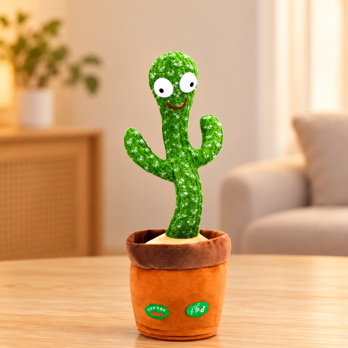 Rechargeable Dancing Talking Cactus Toy - English Version