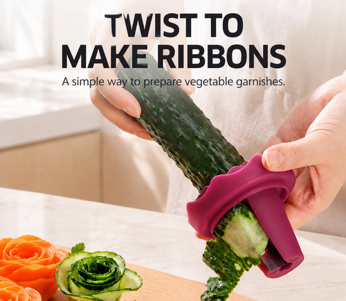 Vegetable Ribbon and Garnish Cutter - Purple
