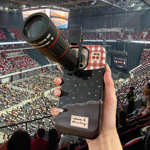 28x Clip-On Phone Telephoto Lens with Tripod Kit