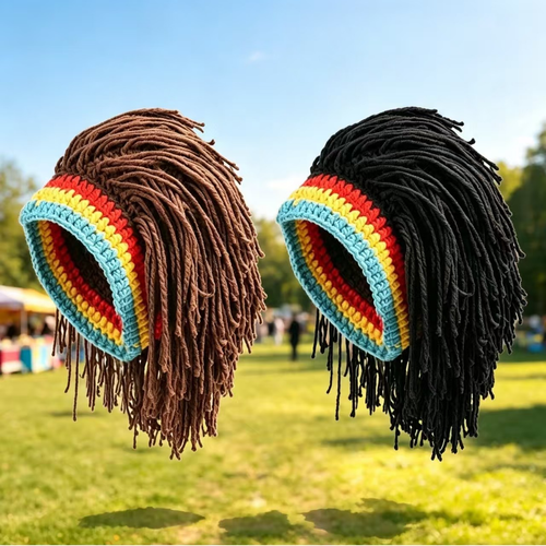 Dreadlock-Style Knitted Wig Hat