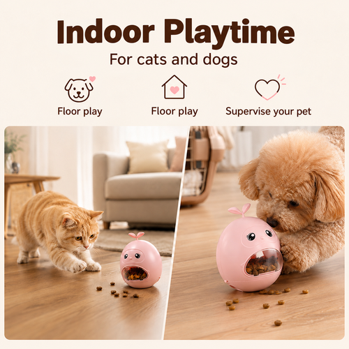 Wobbling Pet Treat Toy - Pink