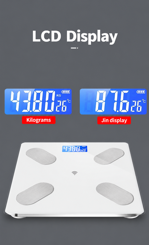 USB Rechargeable Body Composition Scale - White
