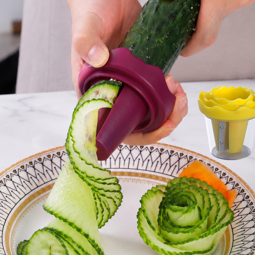 Vegetable Ribbon and Garnish Cutter - Purple