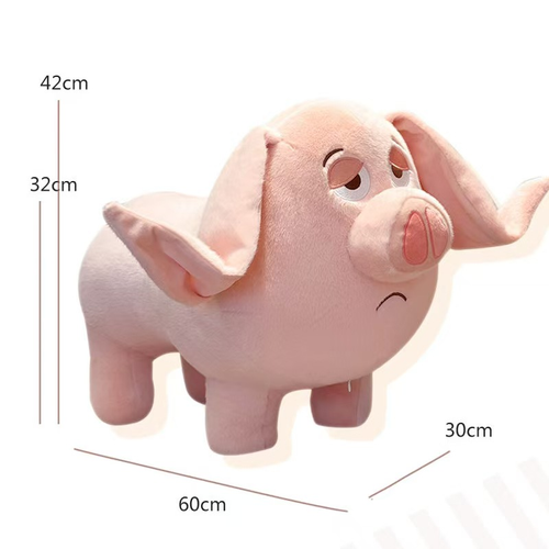 Pink Pig Rolling Stool