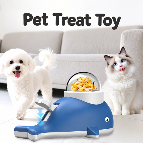 Pet Treat Toy - Blue Whale or Yellow Duck