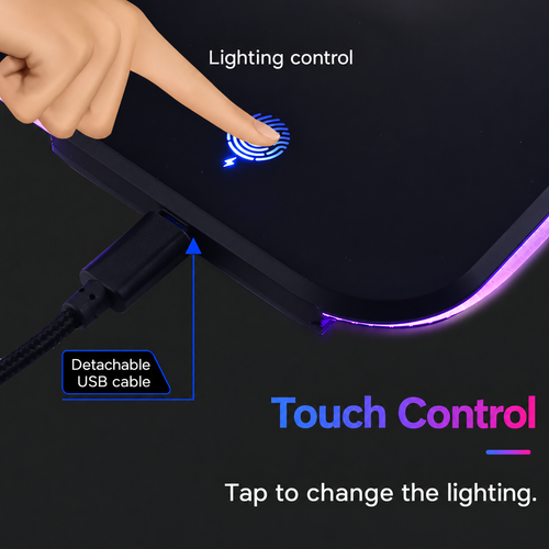 RGB Wireless Charging Mouse Pad - 800 x 300 mm