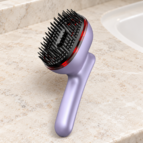 Lavender Scalp Massage Brush with Oil Reservoir