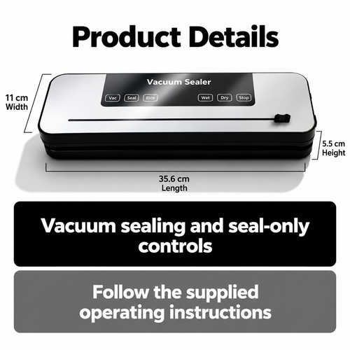 Vacuum Sealer with English Controls - EU Plug