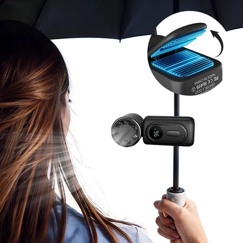 Mini Portable Handheld Clip Fan – 3-in-1 Rechargeable 3000mAh Battery 🔋