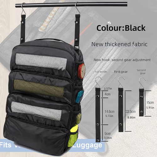 Suitcase Organizers, Travel Luggage Organizers, Portable Hanging Travel Shelves, Foldable Hanging Packing Small Compartments for Carry-on Luggage at the Fastest
