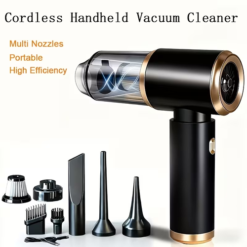 Handheld Vacuum Cleaner for Car High Power, 5000PA Vacuum Cleaner And Air Duster, Blower And Vacuum Cleaner for Car with Multi-Nozzles for Car, Home, Office, Pet