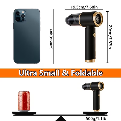 Handheld Vacuum Cleaner for Car High Power, 5000PA Vacuum Cleaner And Air Duster, Blower And Vacuum Cleaner for Car with Multi-Nozzles for Car, Home, Office, Pet