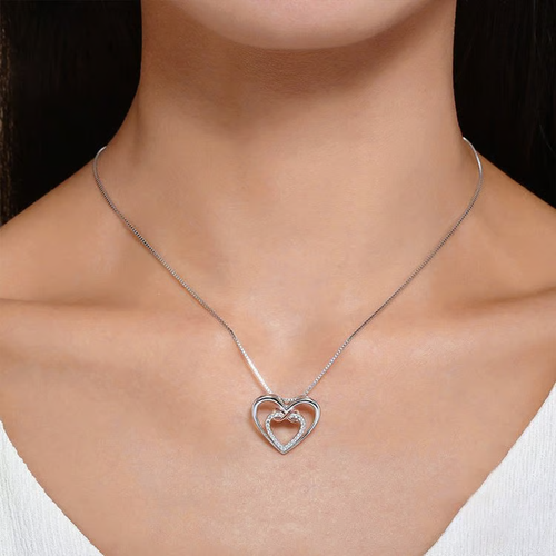 Your Heart for You are Always in Mine Two hearts Infinity Necklace
