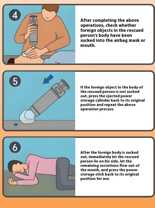 Home-Use Heimlich Anti-Choking Device with Throat Negative Pressure Suction