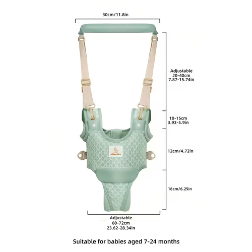 One Upgraded Baby Walker Featuring an Adjustable Breathable Design And Reinforced Crotch Support. The Crotch Piece Can Be Removed for Use As Both a Walker And a Baby Carrier. Ideal for Both Indoor And Outdoor Activities