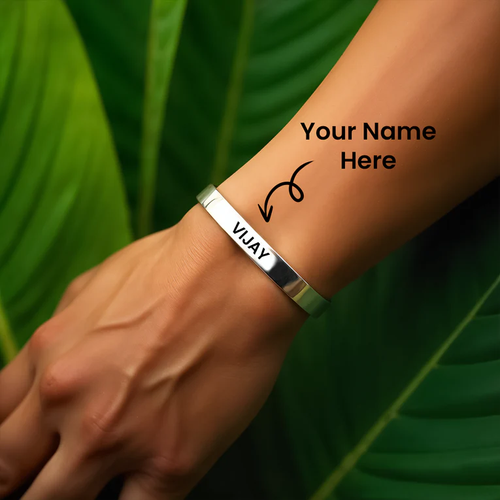 Silver Name Kada Bracelet Silver Name Kada Bracelet Silver Name Kada Bracelet Silver Name Kada Bracelet Zoom Silver Name Kada Bracelet