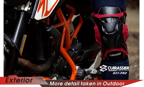 Cuirassier Protective Motorbike Kneepad Motocross Motorcycle Knee Pads MX Protector Night Reflective Guards Protection