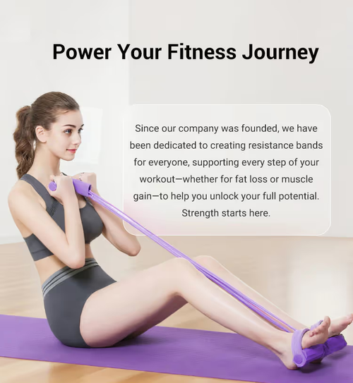 🔥21 Fitness Resistance Bands-4 Tube Pedal Ankle Puller