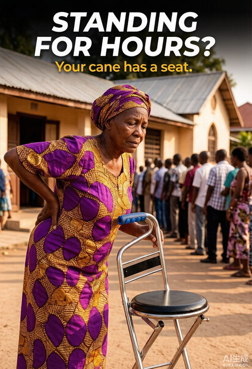 Cane with Seat