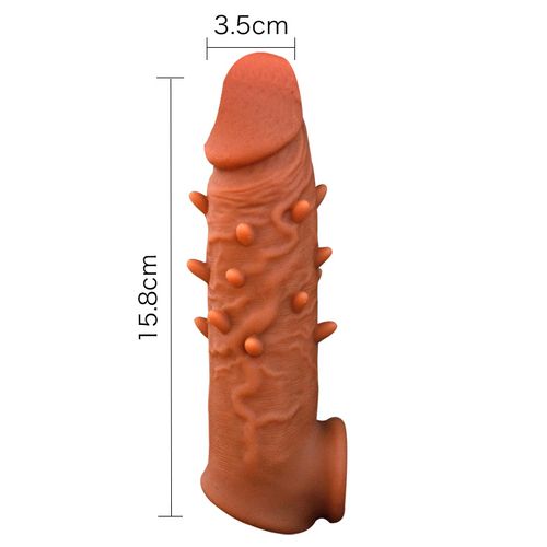 ~~Local spot~~~Special-shaped Wolf braces extra thick thick extension hollow dildo couple sex penis sleeve to reduce sensitivity supplies🔞