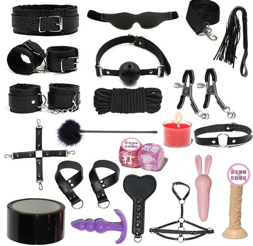 ~~Local spot~~~SM toy plush sex products training bundle set leather whip handcuffs anklet plug tease🔞