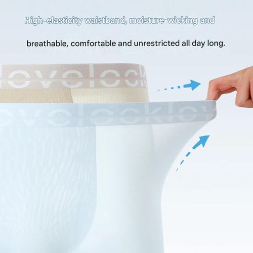 2026 Best-Selling Men's Ice Silk Boxer Briefs
