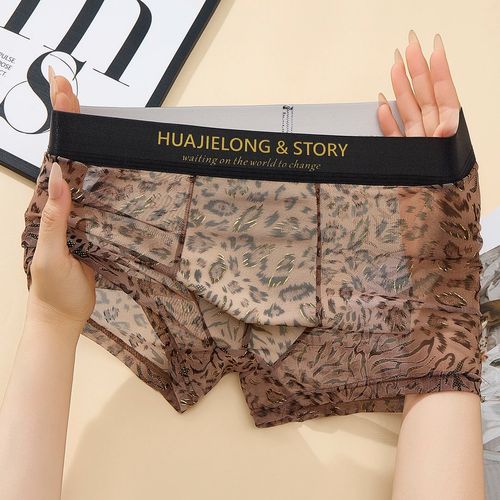 2026 Best-Selling Men's Ice Silk Boxer Briefs