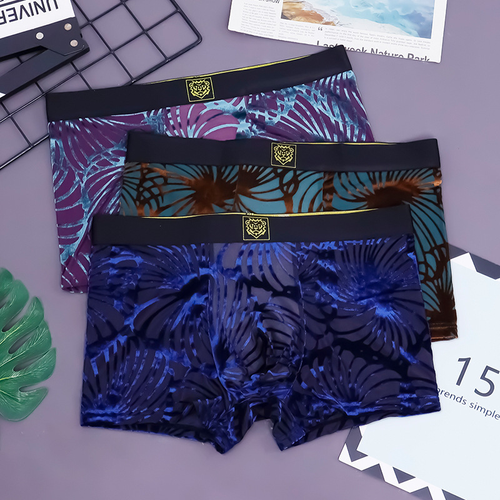 Men's Sexy Antibacterial Mid-Rise Boxer Briefs